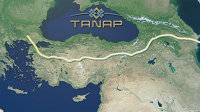 Карта с расположением газопровода компании TANAP