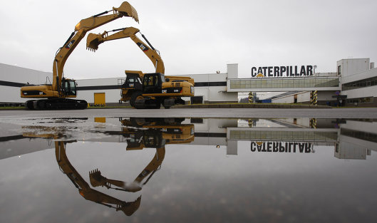 Запуск производства самосвалов Caterpillar в городе Тосно Ленинградской области