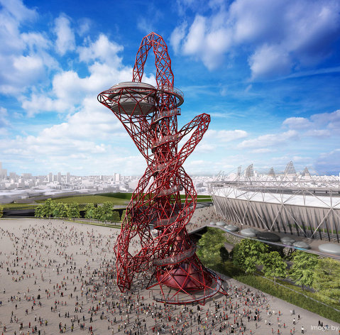 Проект монумента ArcelorMittal Orbit в Олимпийском парке Лондона