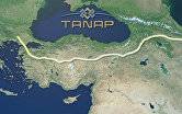 Карта с расположением газопровода компании TANAP