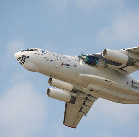Летные испытания турбовинтового двигателя ТВ7-117СТ, предназначенного для легкого военно-транспортного самолета Ил-112В
