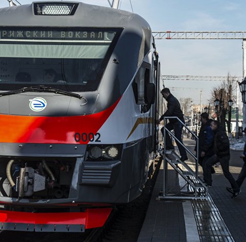 Презентация нового пасcажирского электропоезда