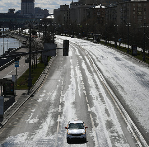 Москва во время режима самоизоляции жителей