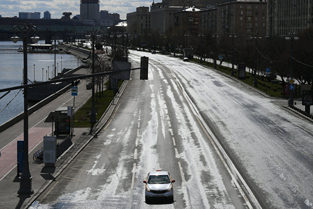 Москва во время режима самоизоляции жителей