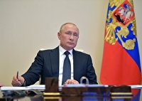 Президент РФ В. Путин провел совещание с главами регионов по борьбе с распространением коронавируса в РФ