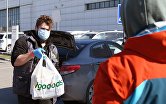 Работа службы доставки продуктов Igooods во время коронавируса