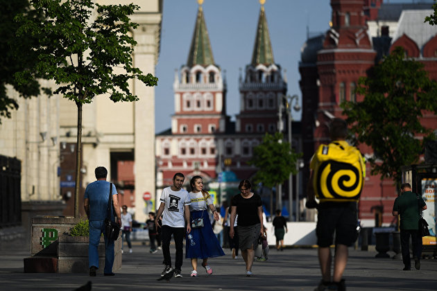 Теплая погода в Москве