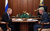 Президент РФ В. Путин встретился с директором Росфинмониторинга Ю. Чиханчиным