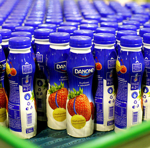 Продукция завода Danone-Юнимилк