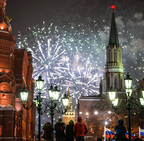 " Празднование Нового года в Москве