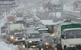 Последствия снегопада в Москве