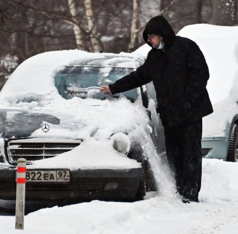 Снегопад в Москве