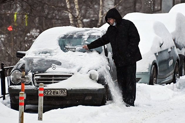 Снегопад в Москве