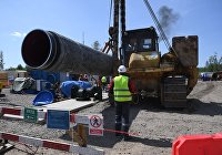 Строительство газопровода "Северный поток-2" в Ленинградской области