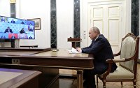 Президент РФ В. Путин провел совещание по ситуации в банковской сфере