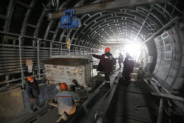 Строительство линии Московского метрополитена