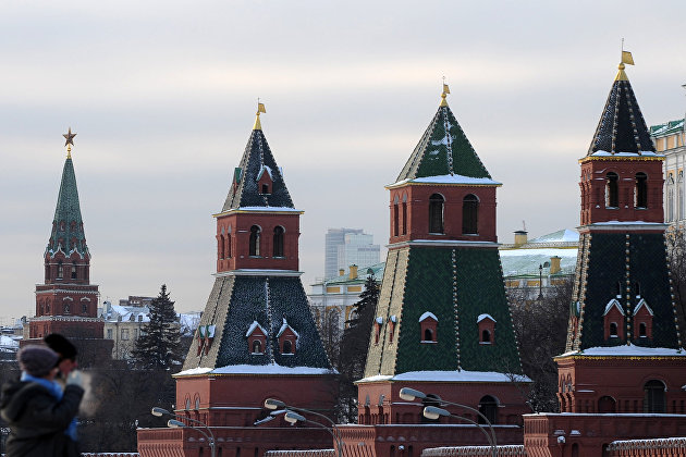 Вид на Московский Кремль. Архивное фото