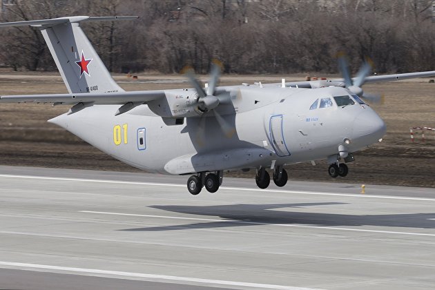 Второй полет нового российского военно-транспортного самолета Ил-112В