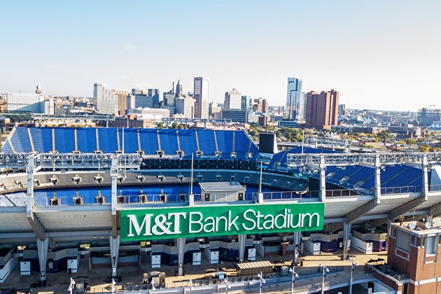 Стадион M&T Bank Stadium в Балтиморе штата Мэриленд