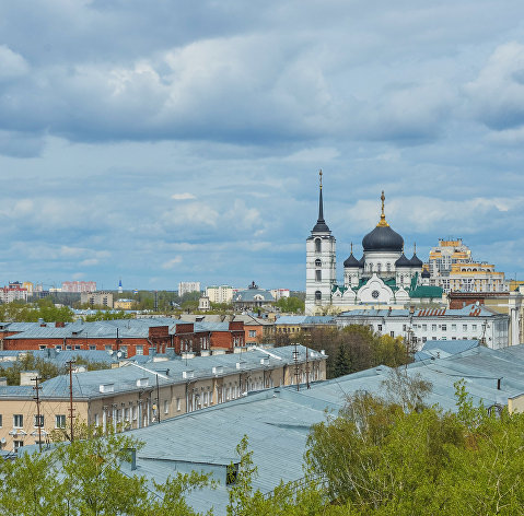 *Вид на центральную часть города Воронеж