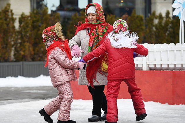 Празднование Масленицы в Казани