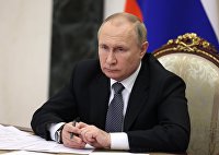 Президент РФ Владимир Путин на заседании президиума Госсовета