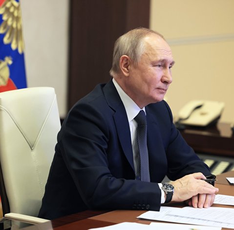 Президент РФ В. Путин принял участие в мероприятии по случаю 30-летия "Газпрома"