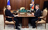 Президент РФ В. Путин встретился с главой Сбербанка Г. Грефом