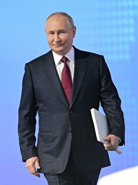 ПМЭФ-2023. Президент РФ В. Путин на пленарном заседании