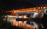 Красноярская ГЭС на реке Енисей