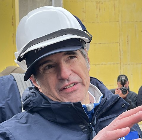 Генеральный директор МАГАТЭ Рафаэль Гросси на Запорожской АЭС