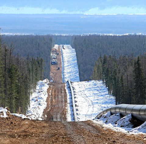 Трасса газопровода «Сила Сибири»