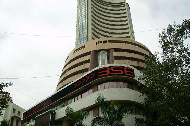 Вид на Бомбейскую фондовую биржу, Индия