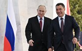Президент РФ Владимир Путин и президент Киргизской Республики Садыр Жапаров