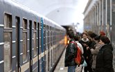 Запуск поездов "Балтиец" в метро Санкт-Петербурга