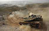 Танк "Меркава" сухопутных войск вооруженных сил Израиля.