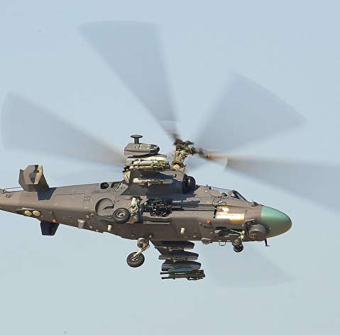 Российский боевой вертолет Ка-52 "Аллигатор"