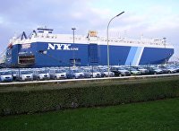 Грузовой корабль  "Galaxy Leader“ японской компании NYK