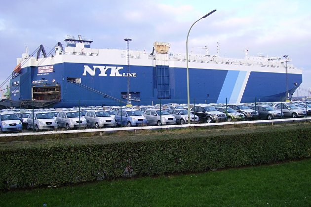 Грузовой корабль  "Galaxy Leader“ японской компании NYK