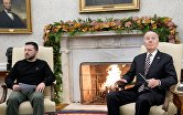 Президент Украины Владимир Зеленский (слева) и президент США Джо Байден во время встречи в Белом доме