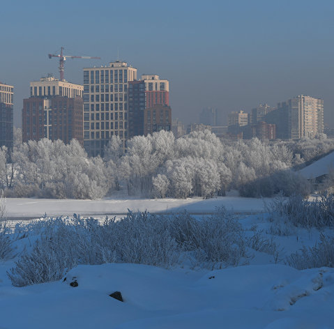 Вид на правобережье Новосибирска